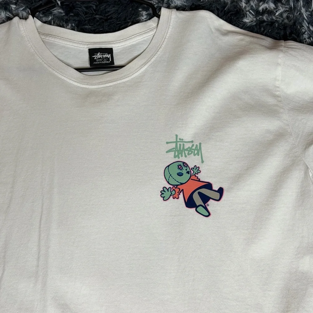 STUSSY DOLLIE PIGMENT DYED TEE NATURAL - LARGE NWOT Size Large - Picture 6 of 8